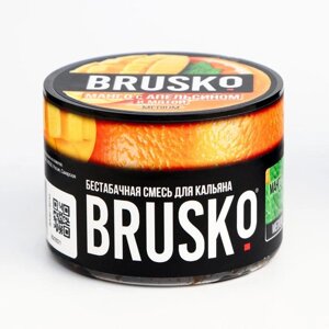 Бестабачная никотиновая смесь для кальяна Brusko "Манго с апельсином и мятой", 50 г, medium