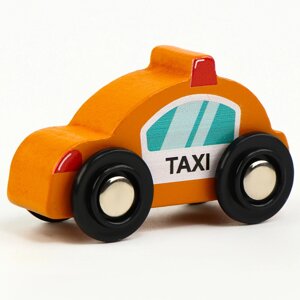 Детская машинка «Такси» совместима с набором Ж/Д «Транспорт» 6,5 3 4 см