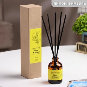 Диффузор ароматический ЛАЙМ и ИМБИРЬ (Lime & Ginger)