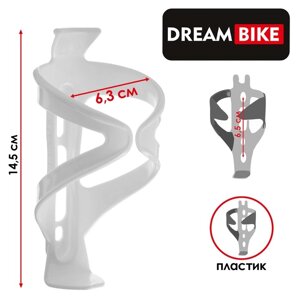 Флягодержатель Dream Bike, пластик, цвет белый, без крепёжных болтов