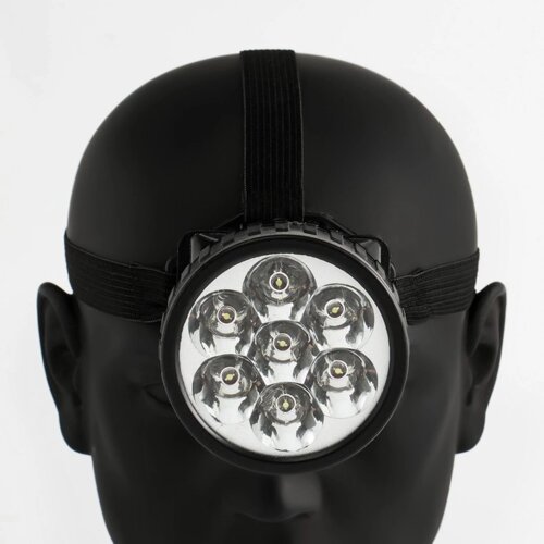 Фонарь налобный "Мастер К. 7 LED, 1 режим, 7.5 х 6.3 см, 3 АА