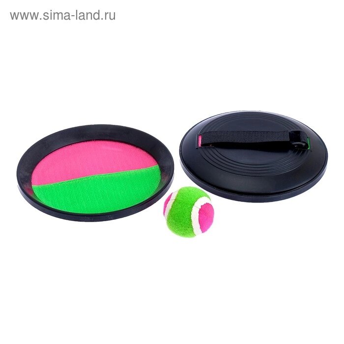 Игра «Поймай мяч», на липучках, диаметр 15,5 см от компании Интернет-магазин Сима-ленд - фото 1