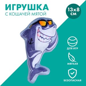 Игрушка для кошек с мятой «Акула», 13 х 8 см