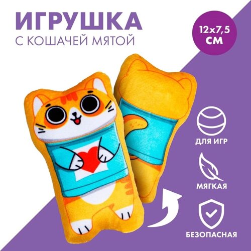 Игрушка для кошек с мятой «Кошак», 12 х 7,5 см