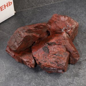 Камень для бани "Яшма" сургучная колотая 20 кг