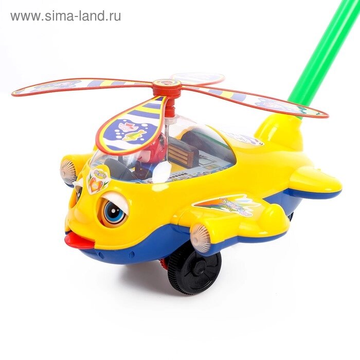 Каталка «Вертолётик», цвета МИКС от компании Интернет-магазин Сима-ленд - фото 1
