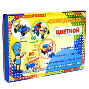 Конструктор «Самоделкин 80», 307 деталей, 80 моделей, цветной