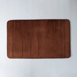 Коврик для ванной и туалета SAVANNA Memory foam, 5080 см, цвет коричневый
