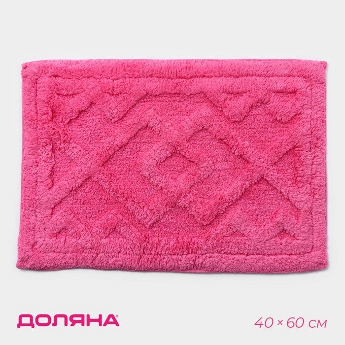 Коврик для ванны Доляна «Нежность», 4060 см, цвет розовый от компании Интернет-магазин Сима-ленд - фото 1