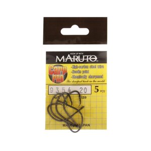 Крючки карповые Maruto 9354, цвет BN,20 Carp Pro, 5 шт.