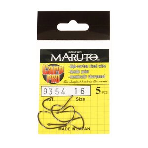 Крючки карповые Maruto 9354, цвет BN,16 Carp Pro, 5 шт.