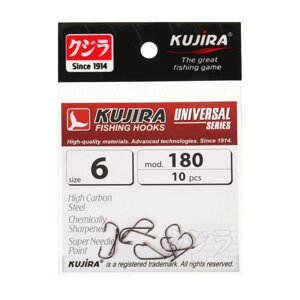 Крючки Kujira Universal 180, цвет BN,6, 10 шт.