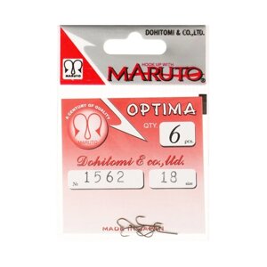 Крючки Maruto Optima 1562, цвет BR,18, 6 шт.