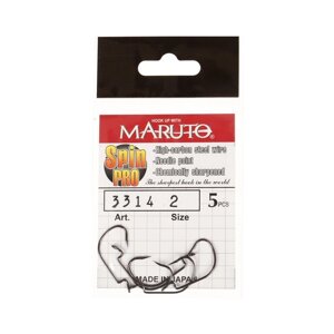 Крючки офсетные Maruto, серия Spin Pro 3314, цвет BN,2, 5 шт.