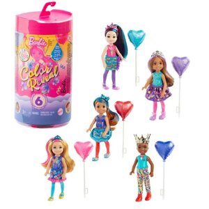 Кукла «Челси на празднике», Barbie, с меняющимся цветом волос, 12 см, МИКС