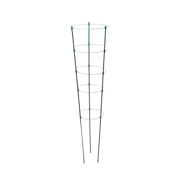 Кустодержатель, d = 32–30–28–26–24 см, h = 150 см, 5 колец, металл, зелёный, Greengo от компании Интернет-магазин Сима-ленд - фото 1