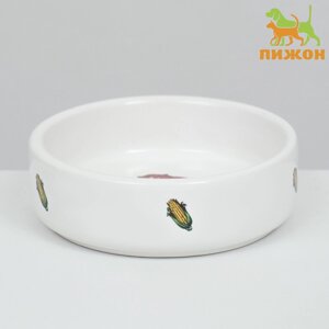 Миска керамическая для грызунов "Кукуруза" 80 мл 8,5 х 3 см