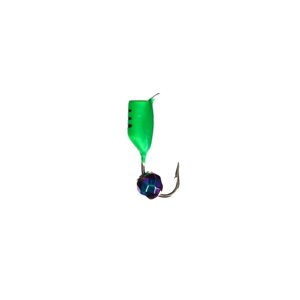 Мормышка Столбик с граненым шариком "Хамелеон"зелёный), вес 1.1 г, размер 3