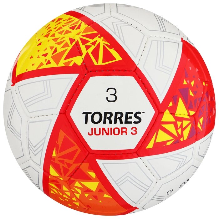 Мяч футбольный TORRES Junior-3 F323803, PU, ручная сшивка, 32 панели, р. 3 от компании Интернет-магазин Сима-ленд - фото 1