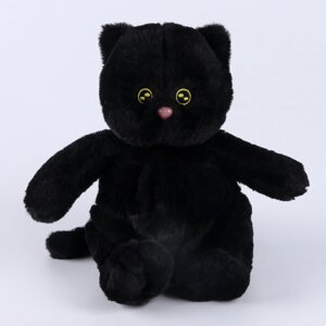 Мягкая игрушка "Котик", 25 см, цвет чёрный