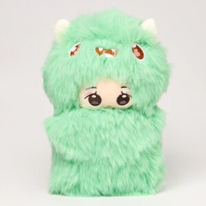 Мягкая игрушка «Кукла» в костюме монстрика, 22 см, цвет зелёный
