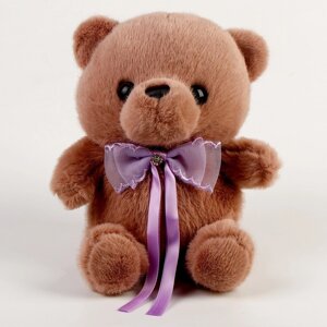 Мягкая игрушка «Медведь» с бантиком, 22 см, цвет бежевый