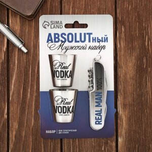 Набор ABSOLUT, мультитул, стопки 2 шт