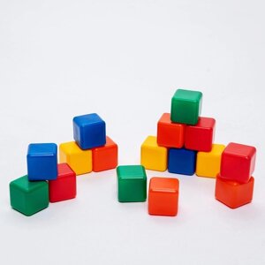 Набор цветных кубиков, 16 штук, 4 4 см