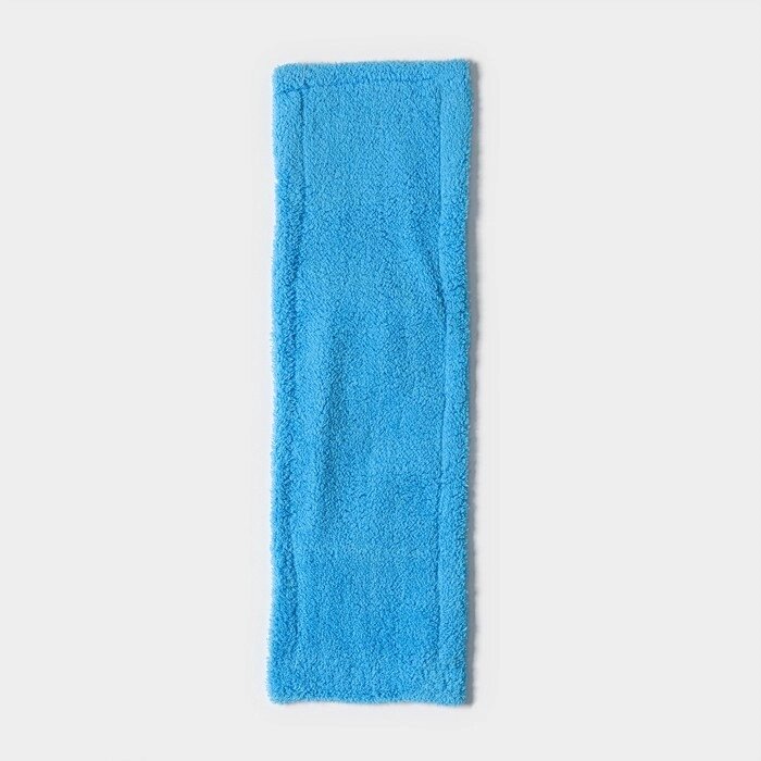 Насадка для плоской швабры Доляна, 4212 см, микрофибра, цвет синий от компании Интернет-магазин Сима-ленд - фото 1