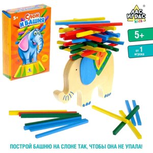 Настольная игра на равновесие «Слон и башня»