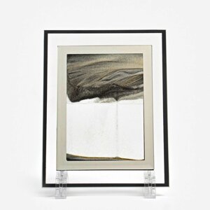 Песочные часы-картина "Аспро", 18 х 13 см, антистресс, песок черный