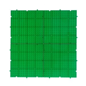 Пластина-основание для конструктора «Пазл», набор 4 штуки, 13 13 см штука, цвет зелёный