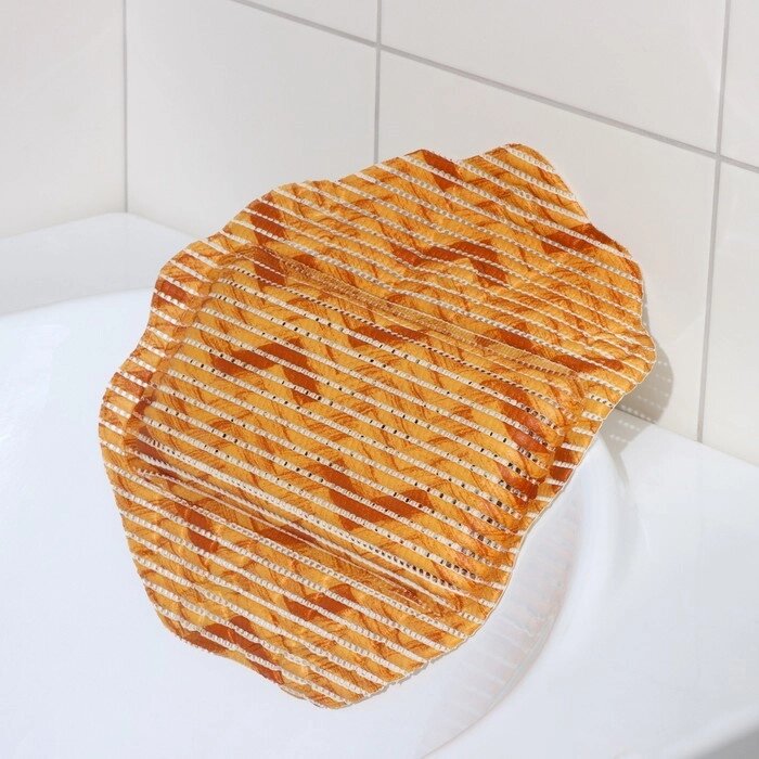 Подушка для ванны с присосками 33х33 см "Ракушки", рисунок МИКС от компании Интернет-магазин Сима-ленд - фото 1