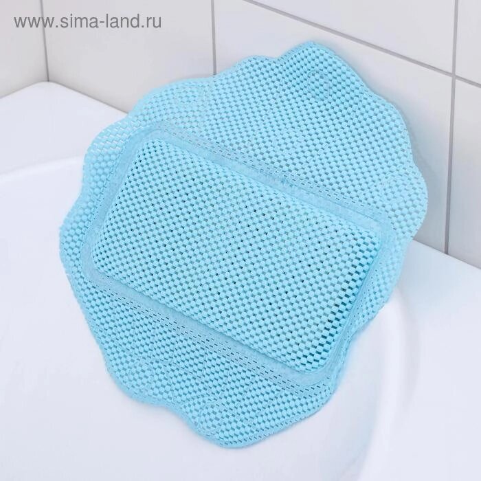 Подушка для ванны с присосками «Лотос», 3333 см, цвет МИКС от компании Интернет-магазин Сима-ленд - фото 1
