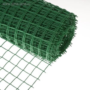 Сетка садовая, 1 20 м, ячейка квадрат 50 50 мм, пластиковая, зелёная, Greengo