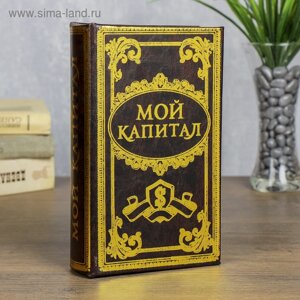 Сейф дерево книга Мой капитал 21*13*5 см