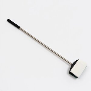 Скребок "Пижон" с нержавеющей ручкой, длина 65 см, щетка 7,5 х 10 см