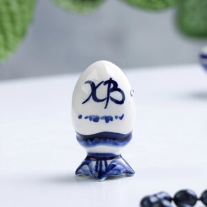 Сувенир «Яйцо», 6,5 см, гжель, малое
