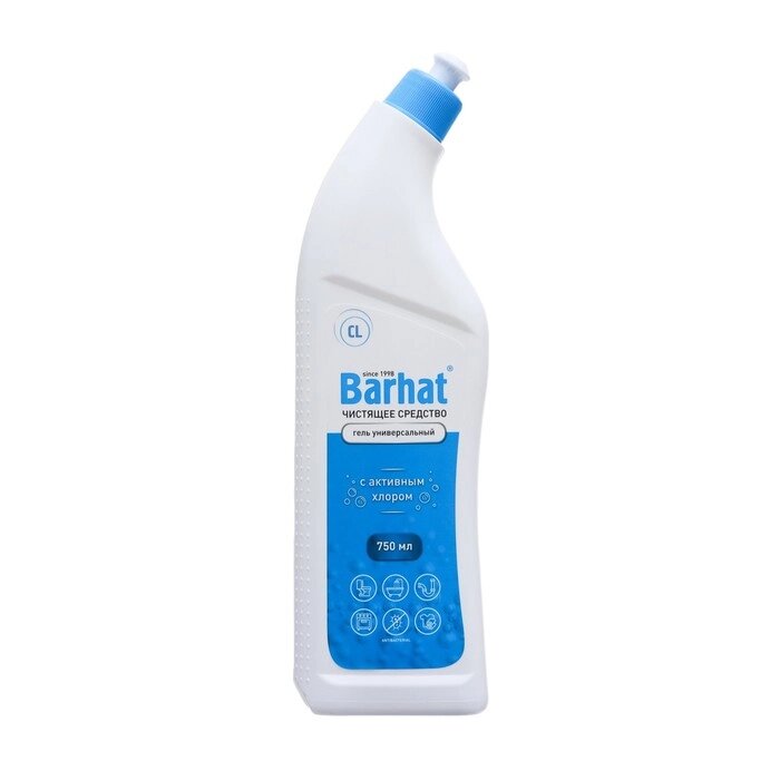 Универсальное чистящее средство BARHAT с активным хлором, 750 мл от компании Интернет-магазин Сима-ленд - фото 1