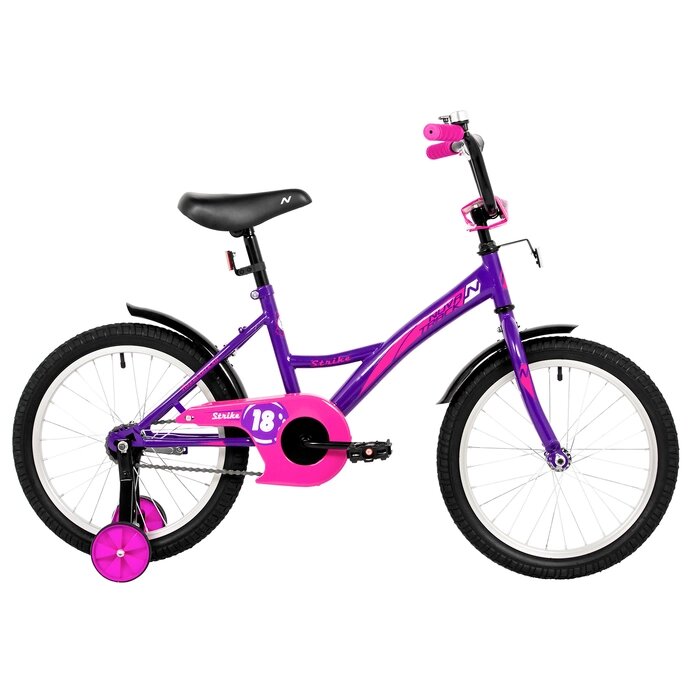 Велосипед 18" Novatrack STRIKE, цвет фиолетовый от компании Интернет-магазин Сима-ленд - фото 1