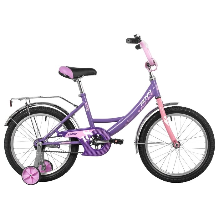Велосипед 18" Novatrack VECTOR, цвет фиолетовый от компании Интернет-магазин Сима-ленд - фото 1