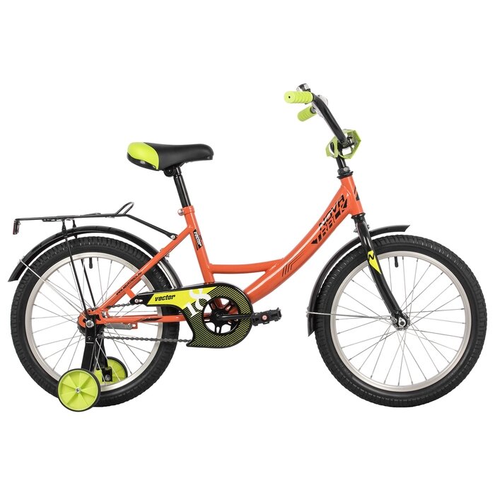 Велосипед 18" Novatrack VECTOR, цвет оранжевый от компании Интернет-магазин Сима-ленд - фото 1