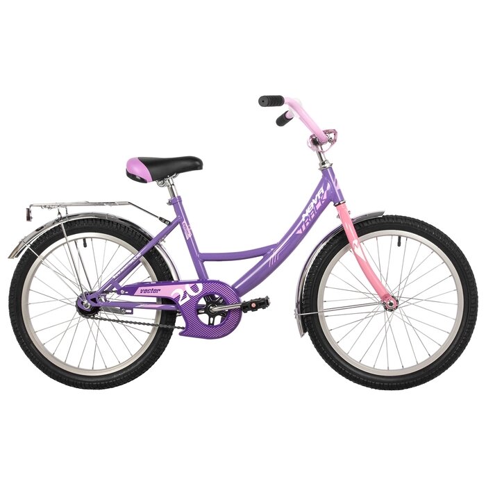 Велосипед 20" Novatrack VECTOR, цвет фиолетовый от компании Интернет-магазин Сима-ленд - фото 1