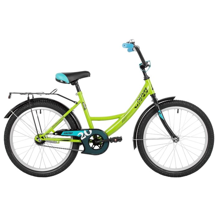 Велосипед 20" Novatrack VECTOR, цвет лаймовый от компании Интернет-магазин Сима-ленд - фото 1