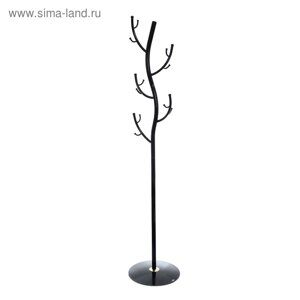 Вешалка напольная «Дерево», 3838181 см, цвет чёрный