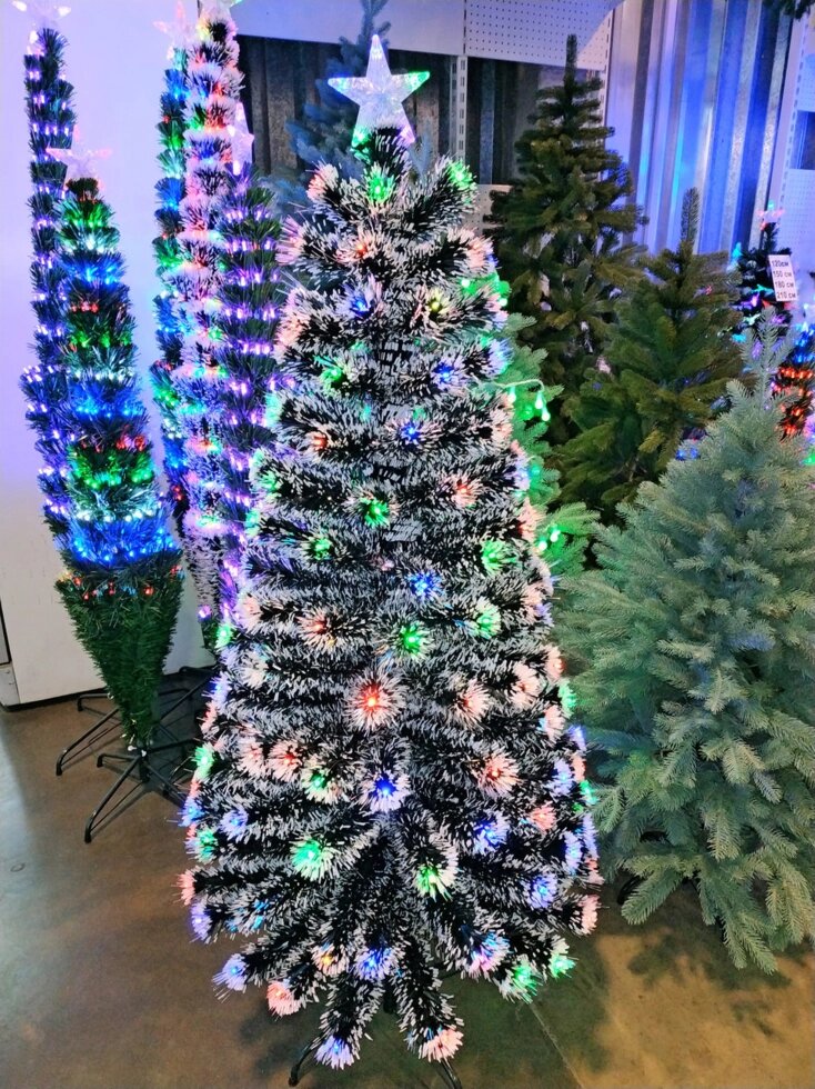 Искусственная елка СВЕТОДИОДНАЯ 120 см - ОПТОМ - (Цвет: Зелено-Белый) от компании Покупка-Маркет - фото 1