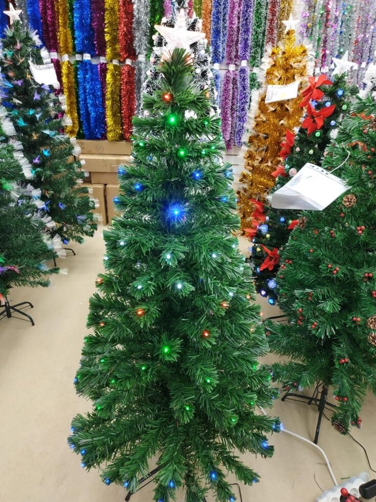 Искусственная елка СВЕТОДИОДНАЯ 180 см - ОПТОМ - (Цвет: Зеленая) от компании Покупка-Маркет - фото 1