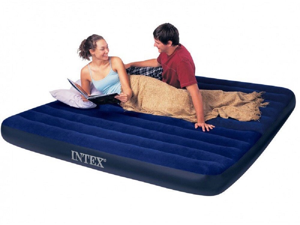 Надувной матрас кровать INTEX, 183х203х22см, Интекс ##от компании## Покупка-Маркет - ##фото## 1