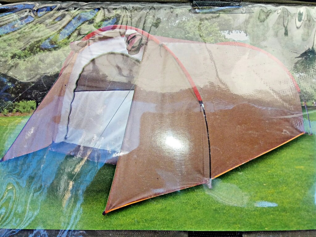 Палатка туристическая 3 местная Coleman TENT ART-6090 ( 200*210*150 см.) с навесом от компании Покупка-Маркет - фото 1