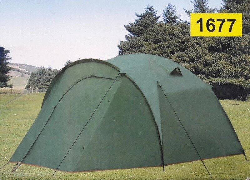 Палатка туристическая 3 местная LANYU LY-1677 с тамбуром от компании Покупка-Маркет - фото 1